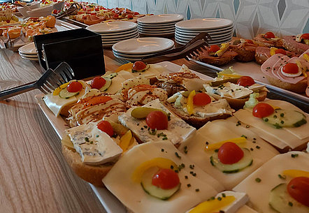 Buffet auf dem Sommerfest Rhein-Neckar