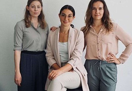 Die Gründerinnen (v.l.n.r.) Marion Riedel (Wirtschaftspsychologin), Ina Haug (Psychologin) und Diana Kovaleva (Data Scientist).