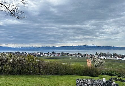 Sicht auf den Bodensee bei der Thomann GmbH in Lindau