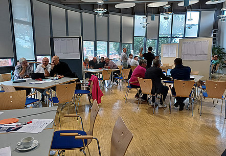 Gruppenübungen beim Innovation Promptathon