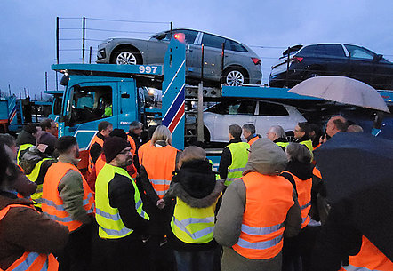 Probefahrt mit dem E-LKW